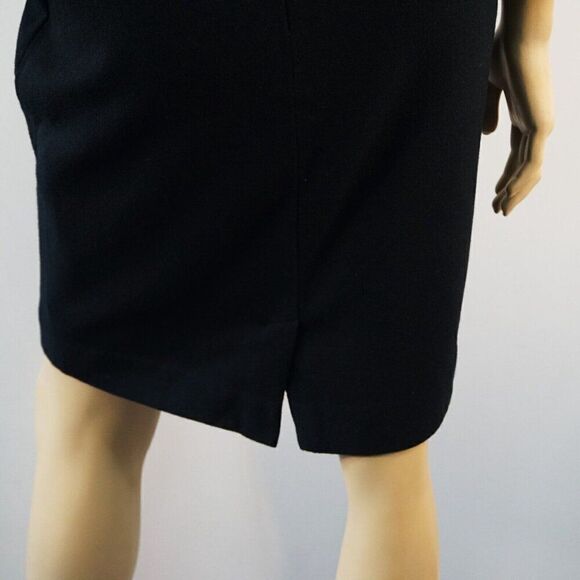 JONES NEW YORK Pencil Skirt Womens Size 6 Black Wool Lined - Picture 6 of 7